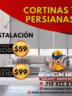 INSTALACIÓN DE CORTINAS Y PERSIANAS