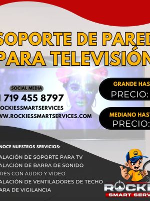 Instalacion de rack y Soportes de Pared para TV hasta 60''